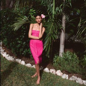 Reformation Prescott Linen Dress